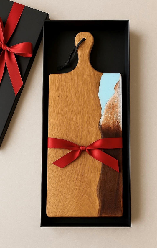 Eikenhouten luxe borrelplank Deluxe 50 cm