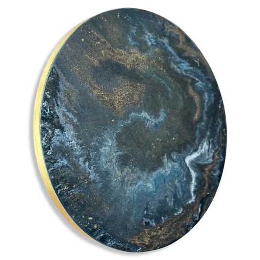 Epoxy schilderij - COSMIC - Ø60 cm