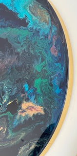 UNIVERSE – Rond epoxy schilderij Ø60 cm