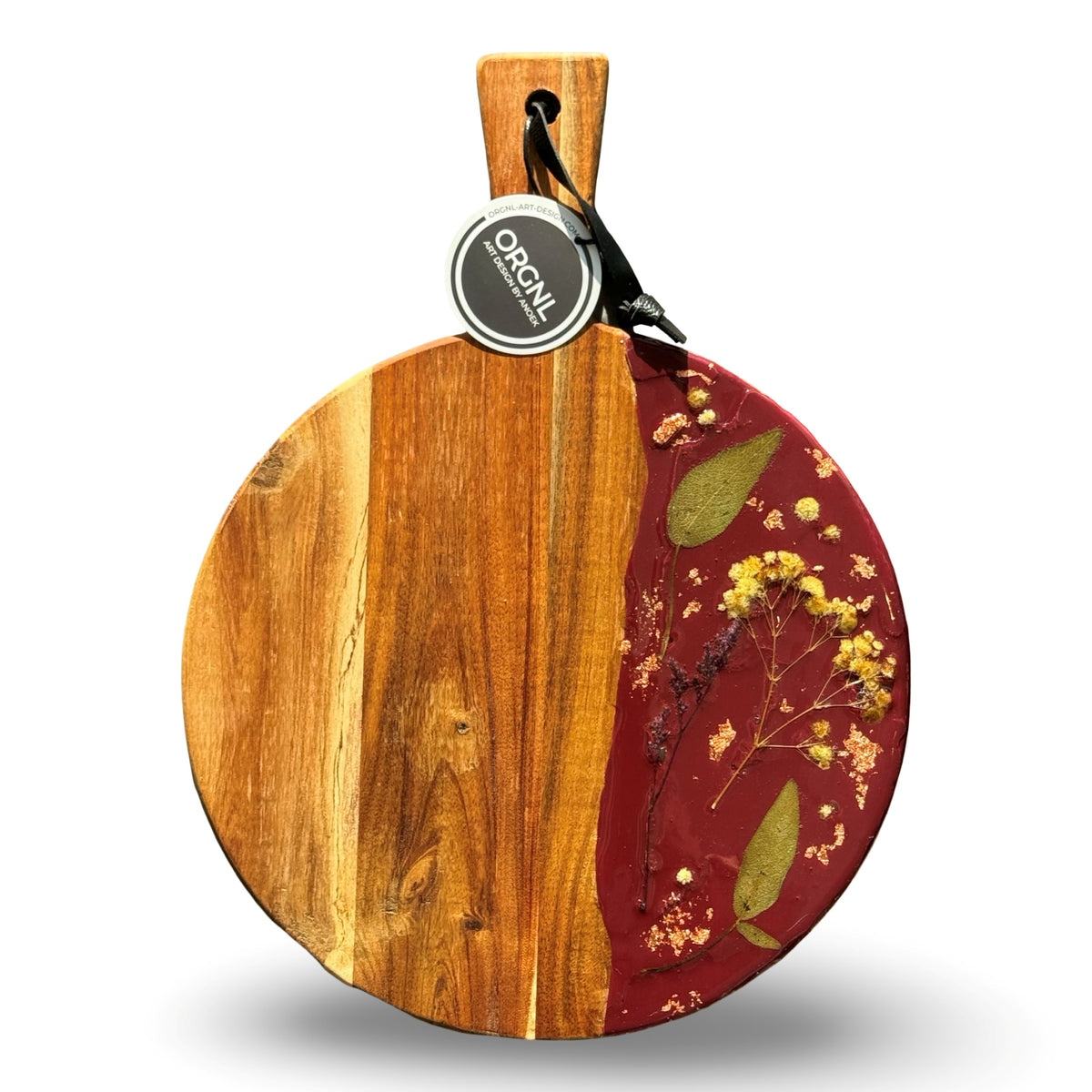 Luxe ronde borrelplank -Flowers