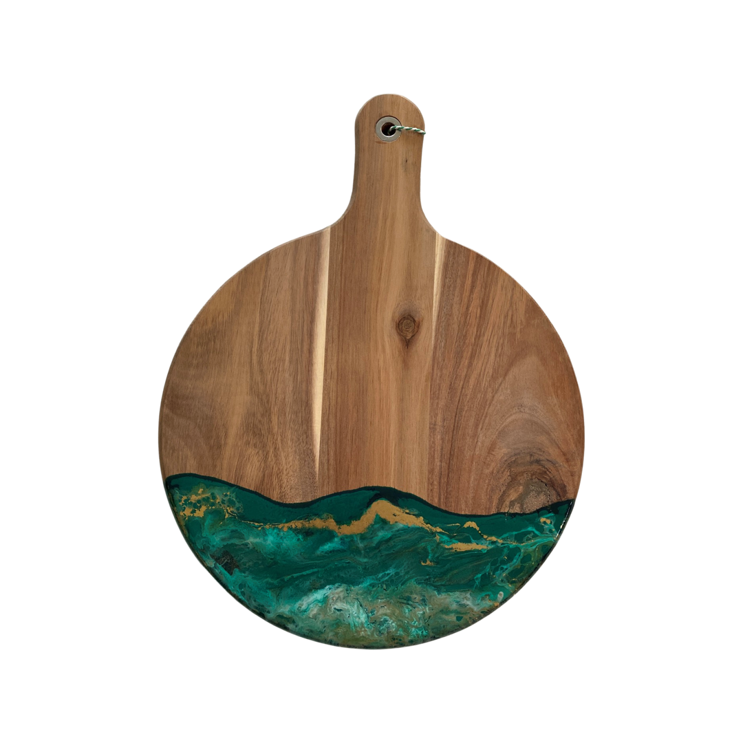 Epoxy borrelplank rond 8