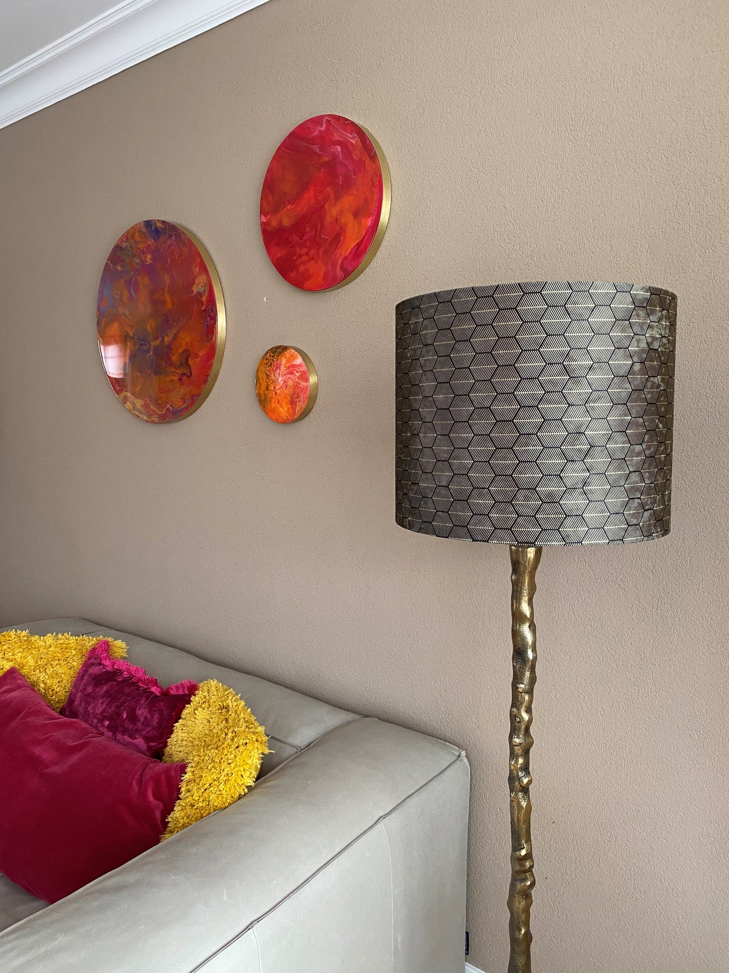 SUN - Ø60 cm, Ø40 cm, Ø20 cm. Maatwerk kunst opdracht