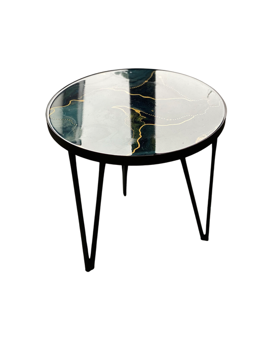 OCEAN - epoxy bijzettafel - Ø35 cm