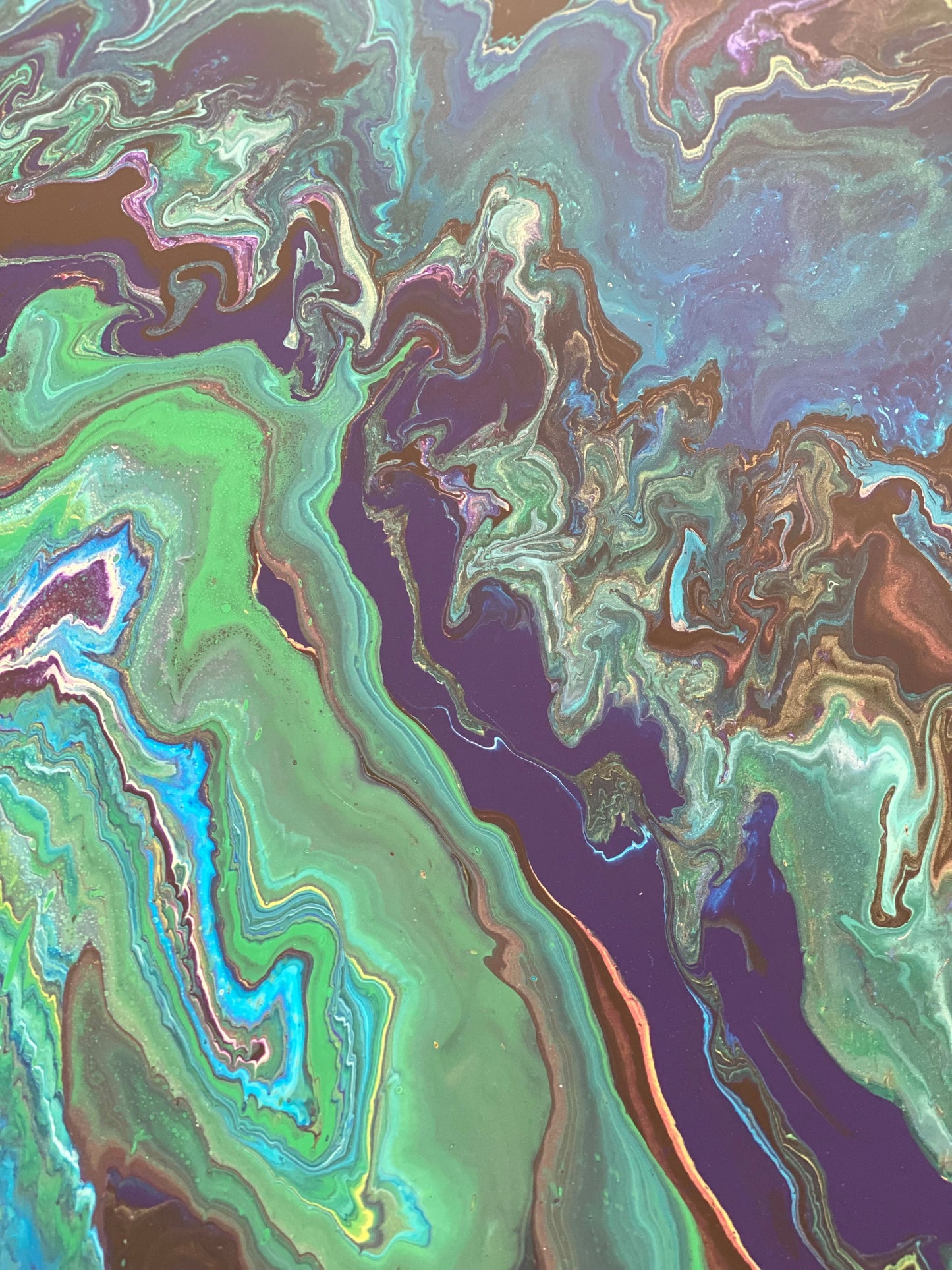 Epoxy schilderij - UNIVERSE - Ø100 cm