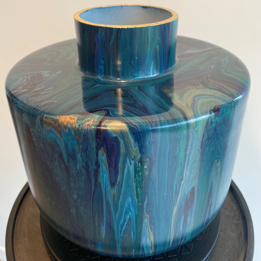 Handbeschilderde vaas no 102