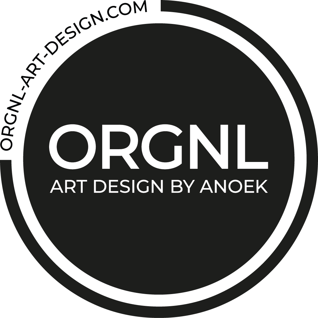 Onder de merknaam ORGNL Art Design brengt kunstenares Anoek Goede Hovestad haar kleurrijke creaties onder de aandacht bij liefhebbers van kunst en design.
