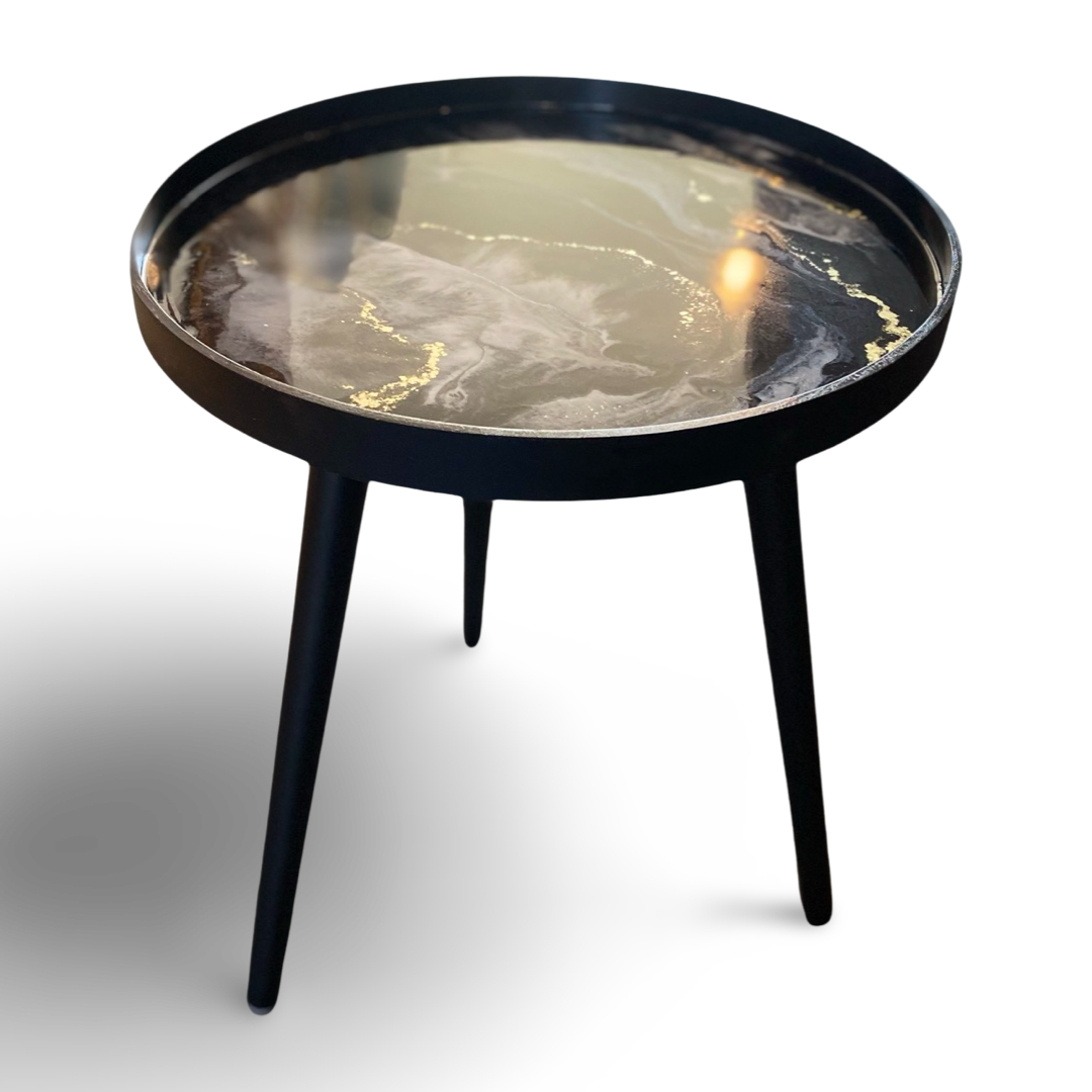 Epoxy bijzettafel - maatwerk