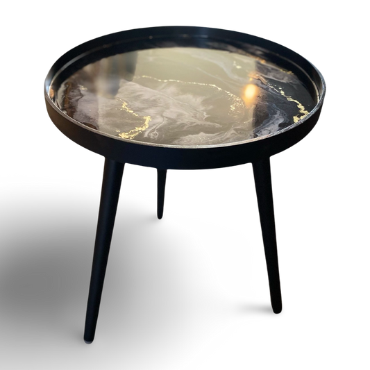 Epoxy bijzettafel - maatwerk