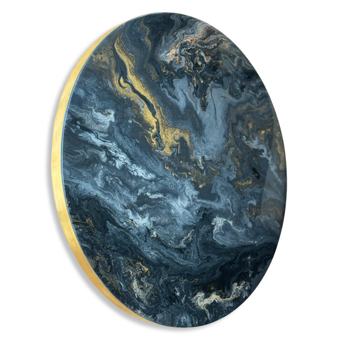 Epoxy schilderij - wanddecoratie- ORBIS - Ø60 cm