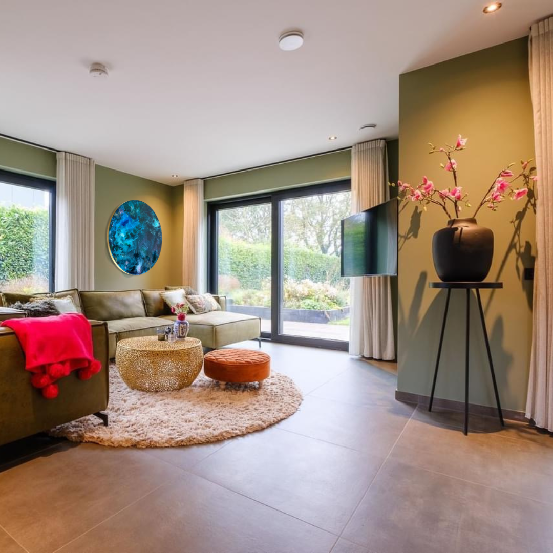 Epoxy schilderij - FANTASY - Ø60 cm