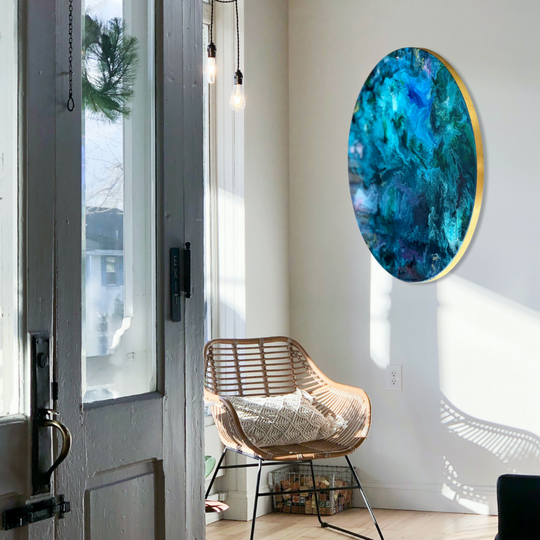 Epoxy schilderij - FANTASY - Ø60 cm