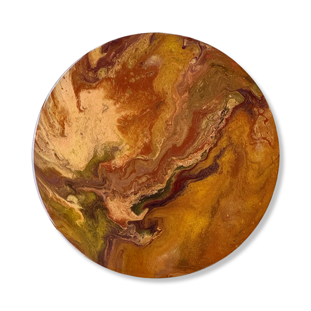 Epoxy schilderij - FLOW - Ø40 cm