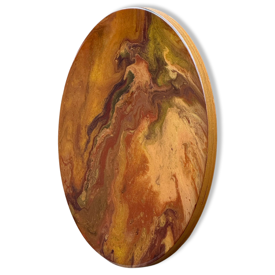 Epoxy schilderij - FLOW - Ø40 cm