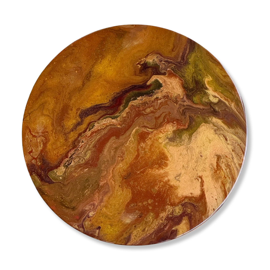 Epoxy schilderij - FLOW - Ø40 cm