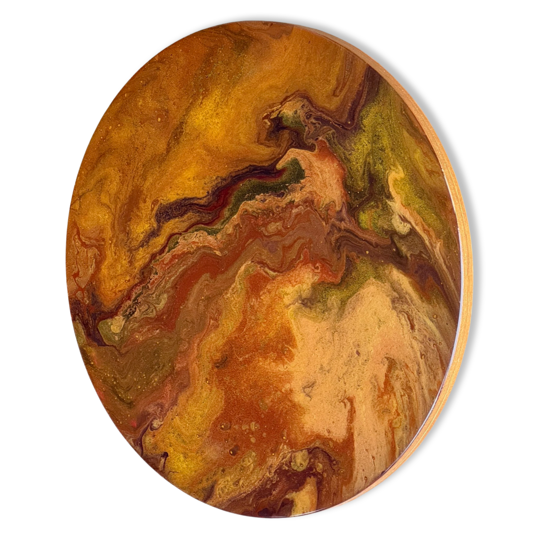 Epoxy schilderij - FLOW - Ø40 cm