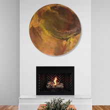 Afbeelding in Gallery-weergave laden, Epoxy schilderij - GOLDEN HOUR - Ø75 cm
