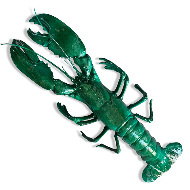 Kreeft muur decoratie zeegroen