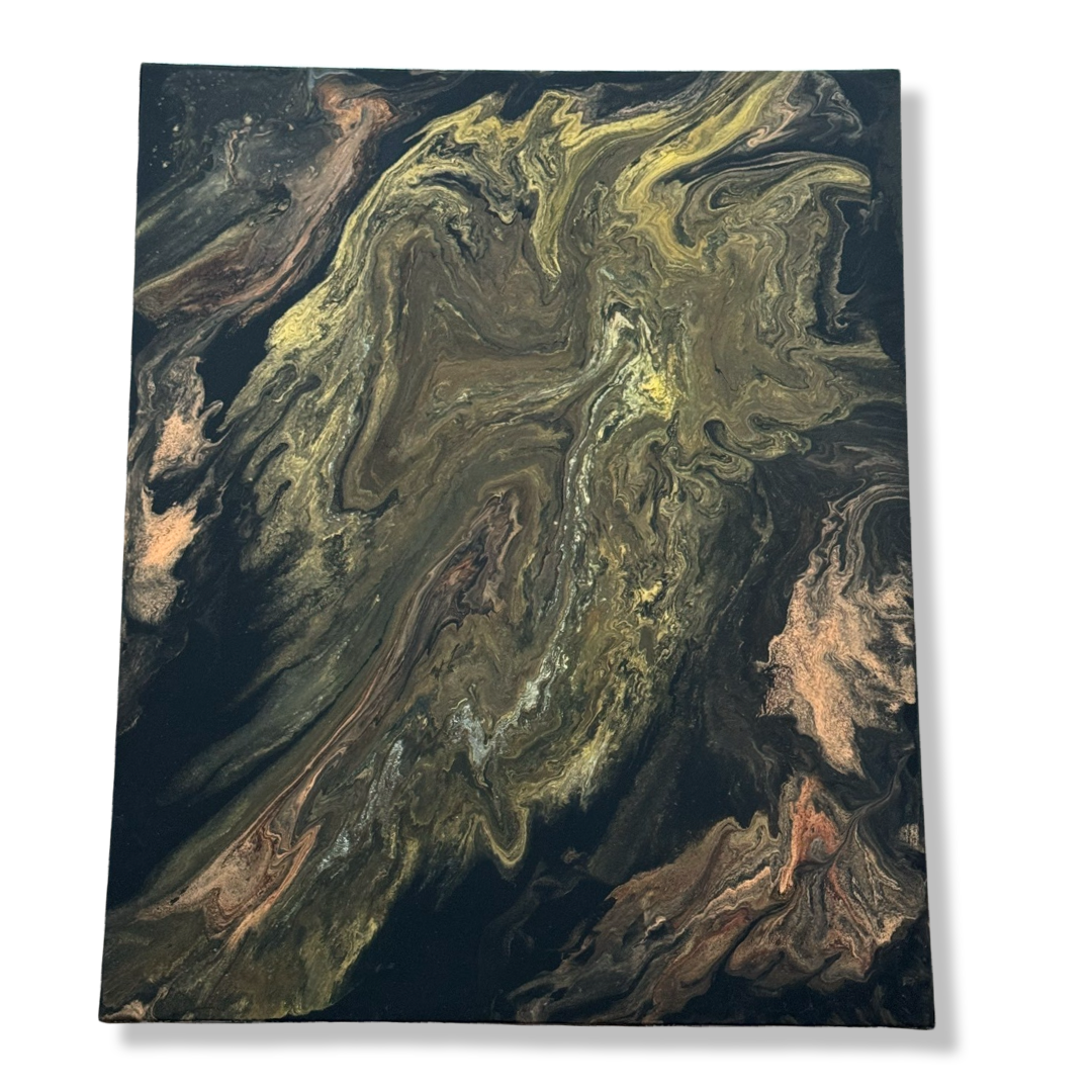 Epoxy schilderij - Into the deep unknown 100 x 80 cm