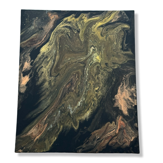 Epoxy schilderij - Into the deep unknown 100 x 80 cm