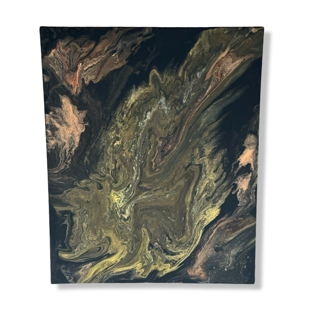 Epoxy schilderij - Into the deep unknown 100 x 80 cm