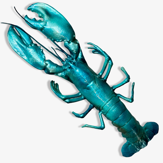 Kreeft muur decoratie turquoise