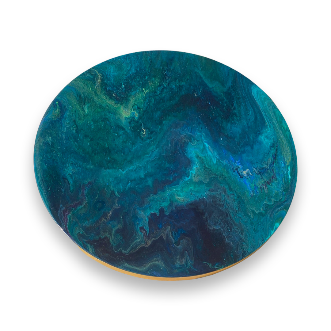 Epoxy schilderij - LIFEFLOW - Ø60 cm