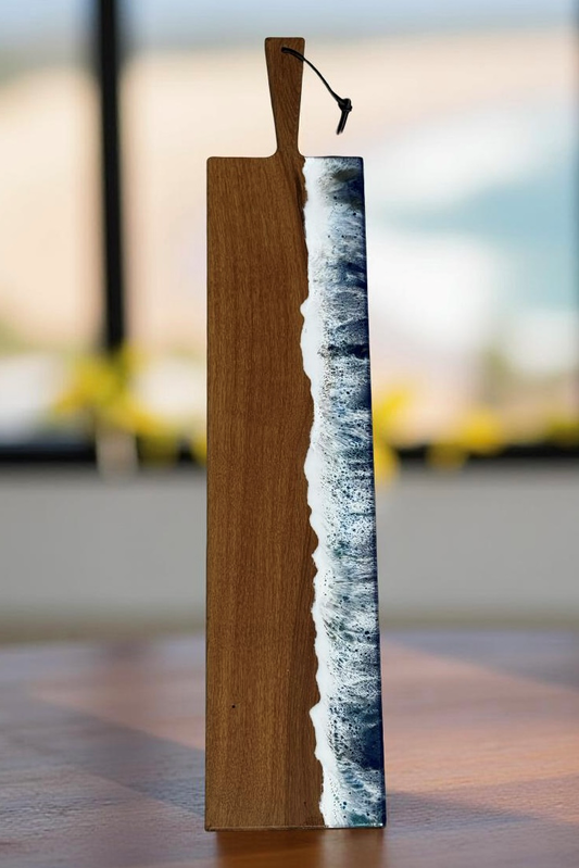 Eikenhouten luxe XXL borrelplank Ocean 95 cm