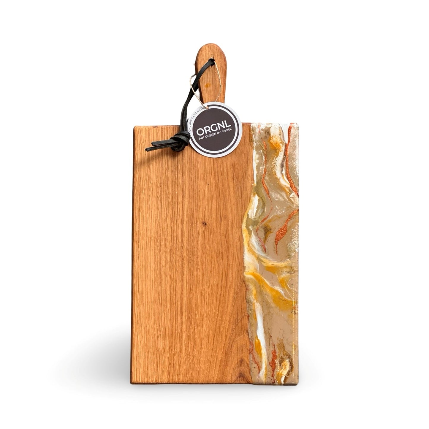 Luxe borrelplank oker/wit/beige/goud - 40 cm