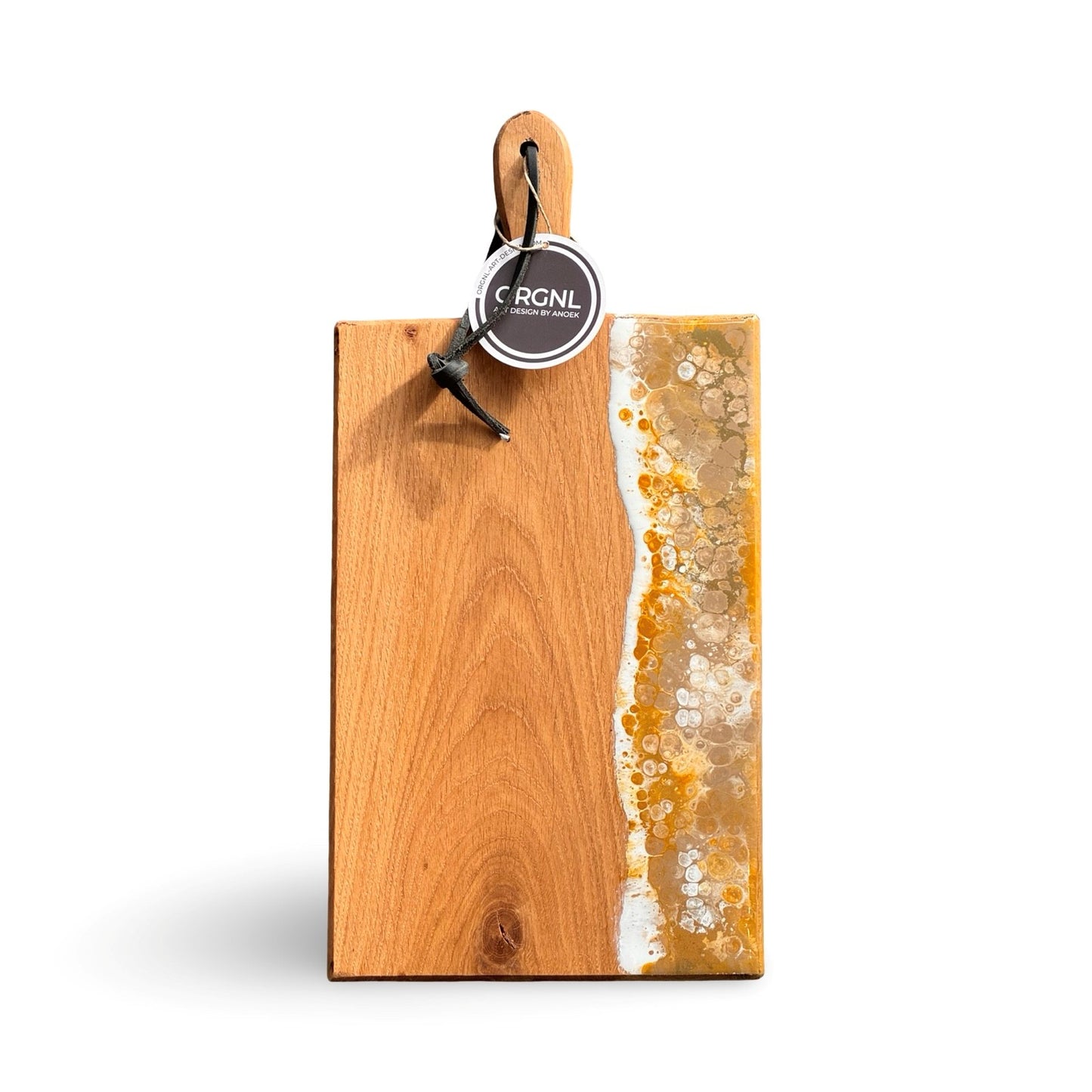 Luxe borrelplank oker/wit/beige/goud - 40 cm