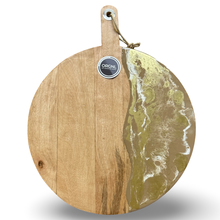 Afbeelding in Gallery-weergave laden, Luxe XL ronde borrelplank Deluxe beige/goud/wit
