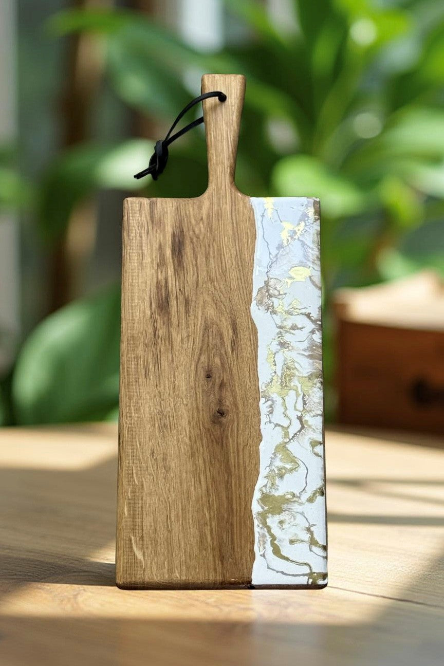 Eikenhouten luxe borrelplank Deluxe 50 cm