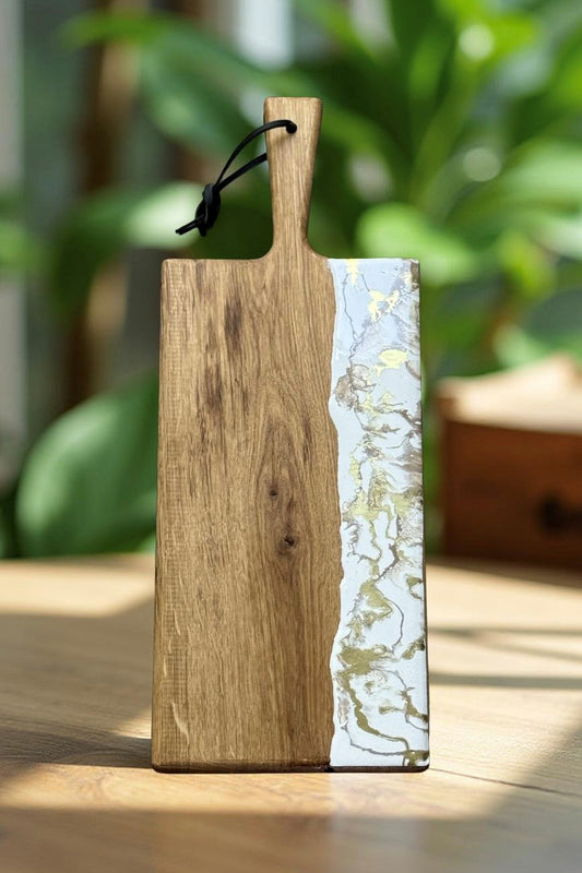 Eikenhouten luxe borrelplank Deluxe 50 cm