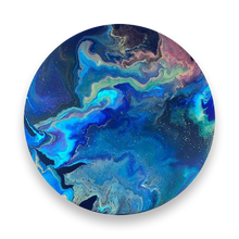 Load image into Gallery viewer, Epoxy schilderij - NORTHERN LIGHTS - Ø60 cm
