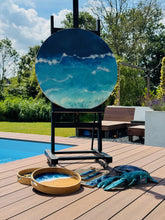 Load image into Gallery viewer, Epoxy schilderij - OCEAN VIEW - Ø80 cm

