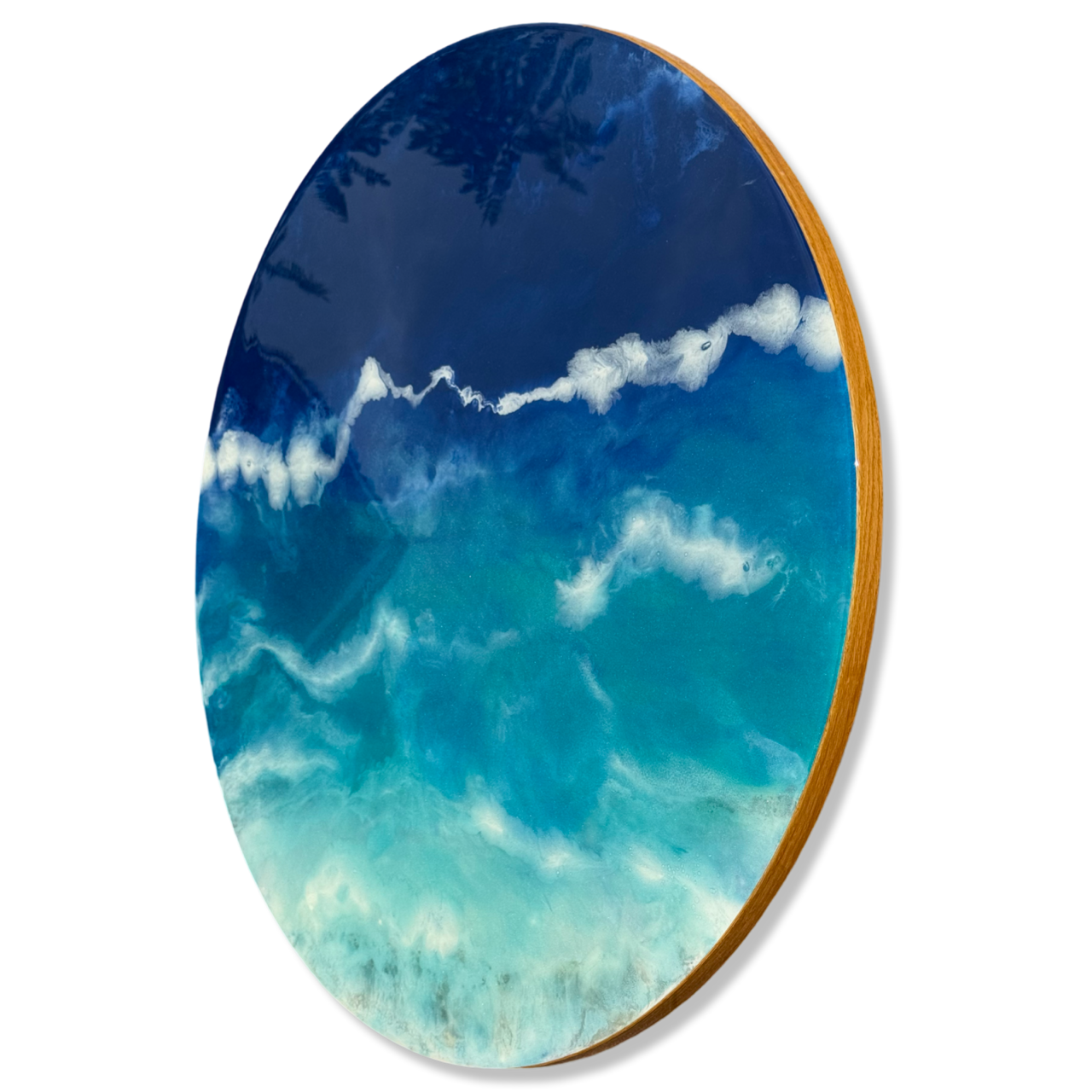 Epoxy schilderij - OCEAN VIEW - Ø80 cm