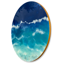 Load image into Gallery viewer, Epoxy schilderij - OCEAN VIEW - Ø80 cm
