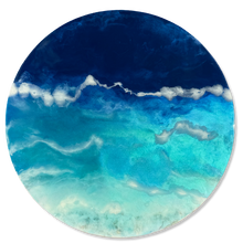 Load image into Gallery viewer, Epoxy schilderij - OCEAN VIEW - Ø80 cm
