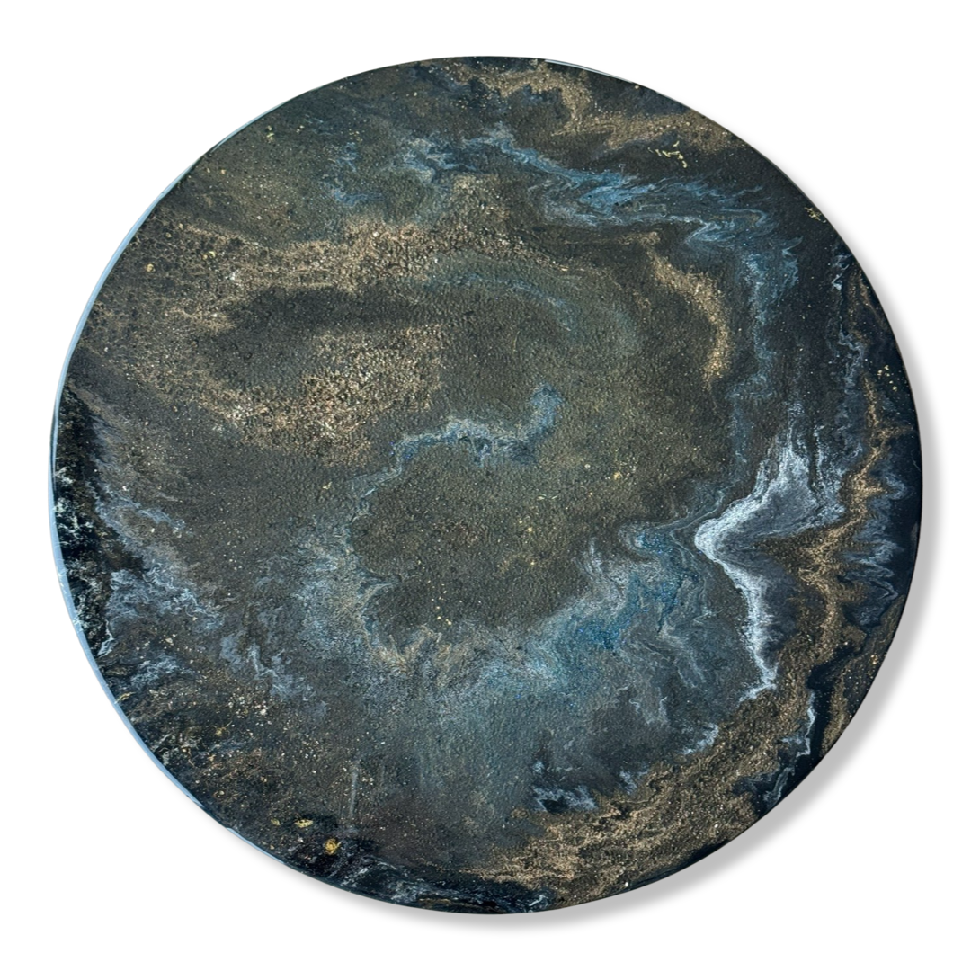 Epoxy schilderij - COSMIC - Ø60 cm