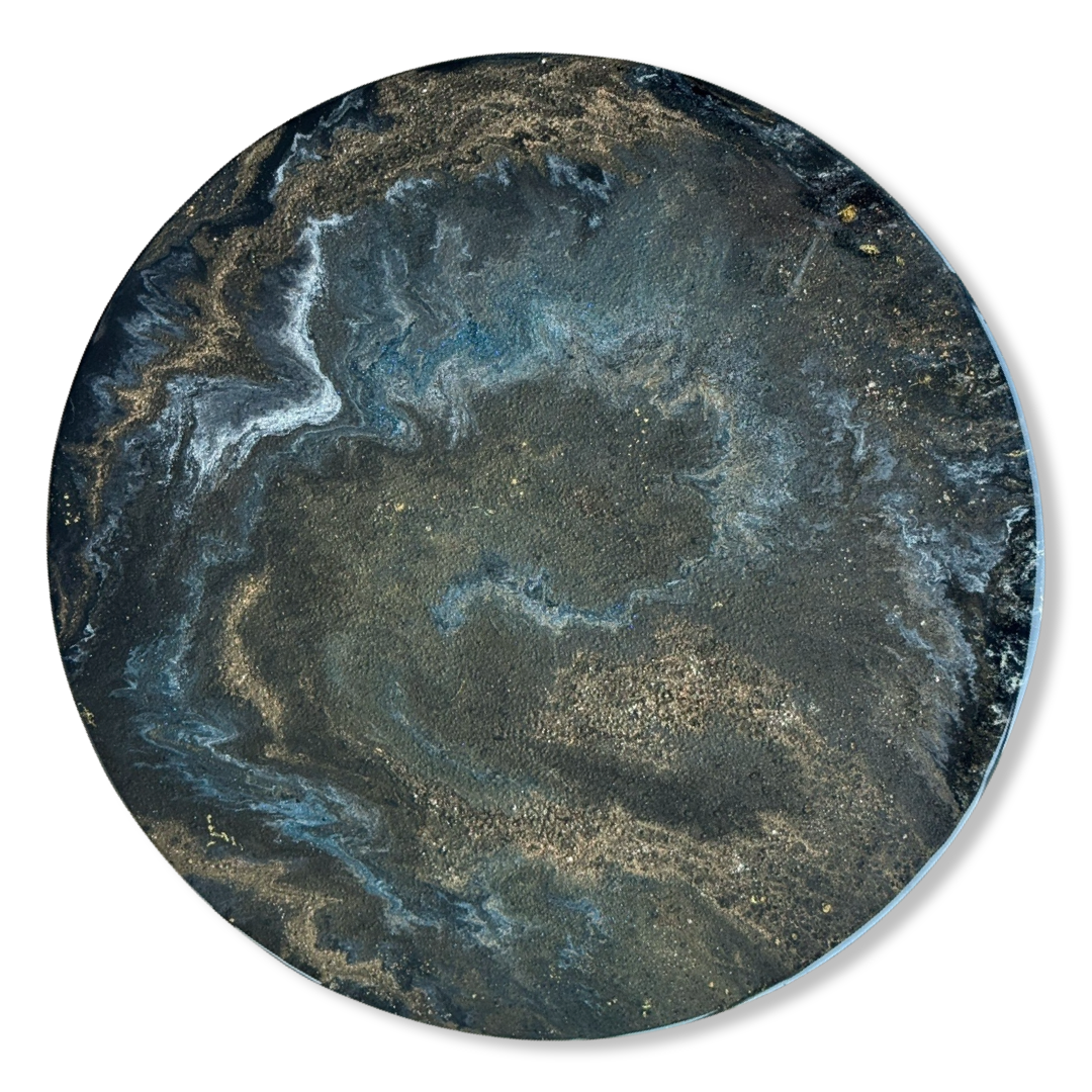 Epoxy schilderij - COSMIC - Ø60 cm