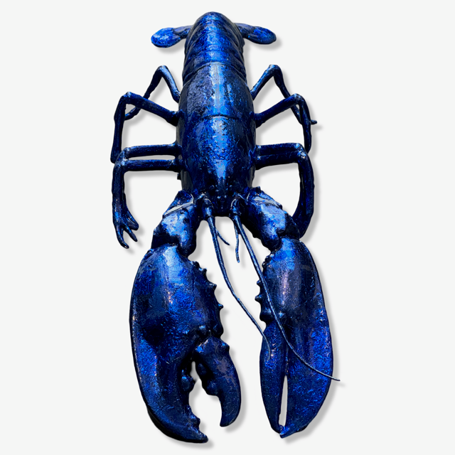 Special Edition: blauwe kreeft decoratie BLADGOUD!