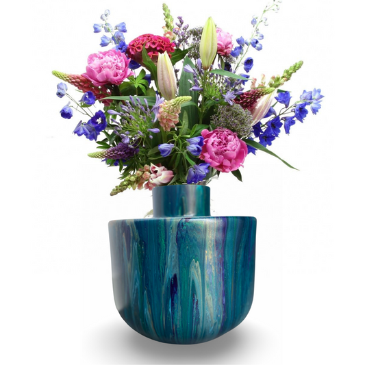 Handbeschilderde vaas no 102