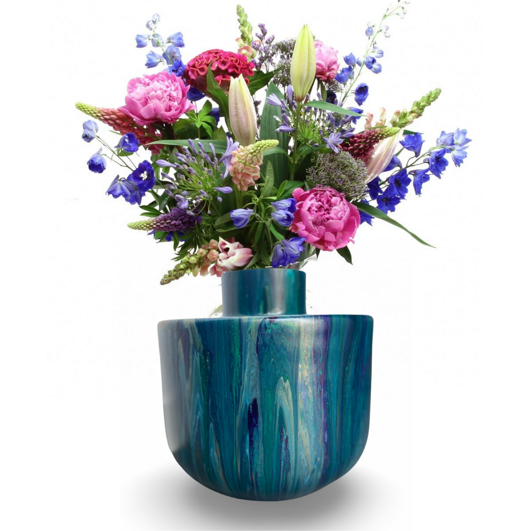 Handbeschilderde vaas no 102