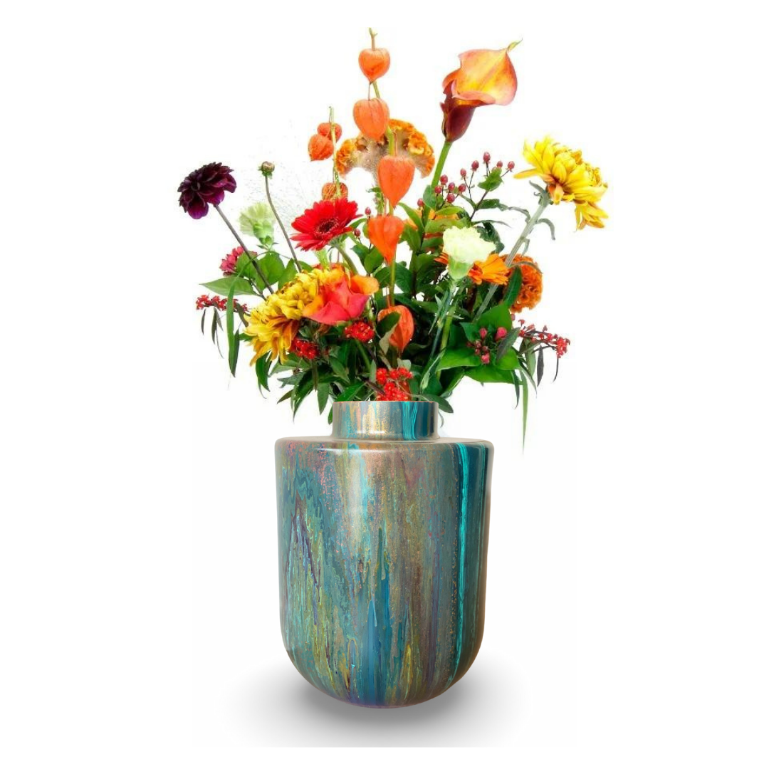 Handgeschilderde vaas XL no 104