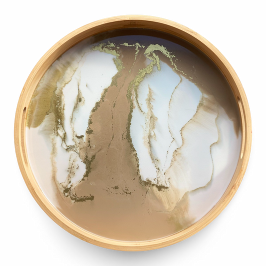 Dienblad met epoxy 7