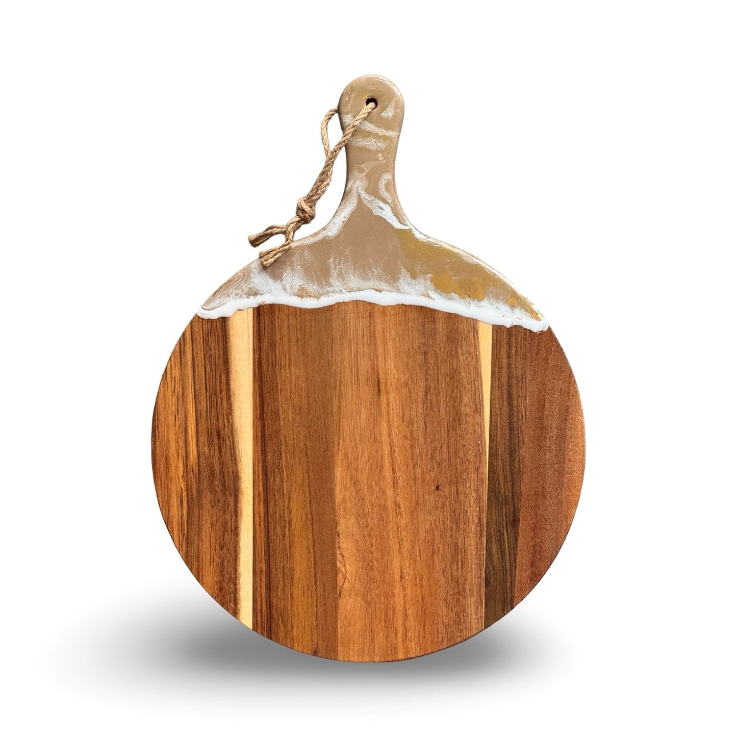 Ronde epoxy borrelplank/eierplateau-24 gaten