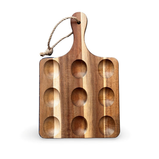 Epoxy borrelplank/eierplank incl. gratis smeermesje-dubbelzijdig-9 gaten