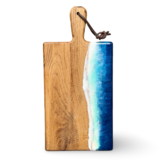 Luxe eikenhouten borrelplank Ocean- 40 cm