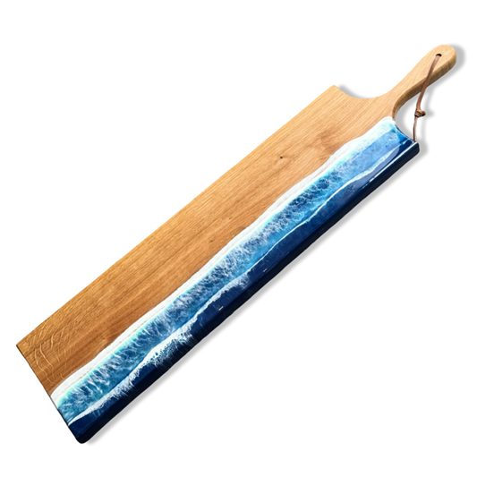Luxe epoxy borrelplank - Ocean - 80 cm