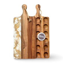 Afbeelding in Gallery-weergave laden, Epoxy borrelplank/eierplank-dubbelzijdig-18 gaten
