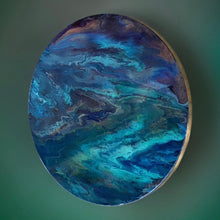 Afbeelding in Gallery-weergave laden, Epoxy schilderij - MYSTIC - Ø80 cm
